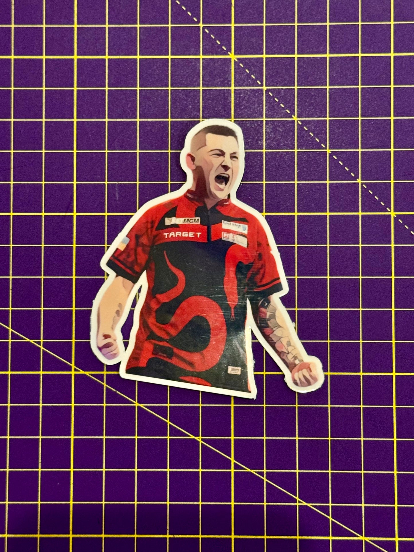 Kustom Darts Sticker Set