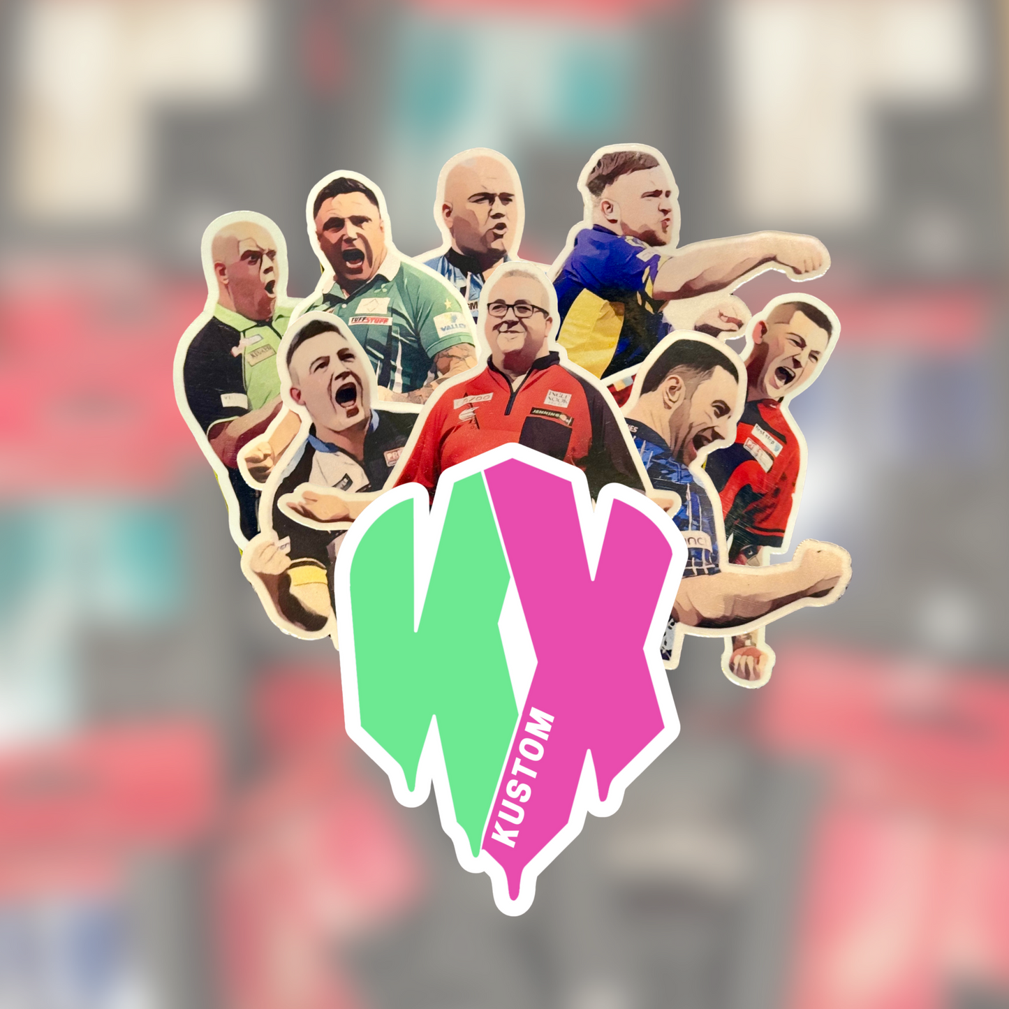 Kustom Darts Sticker Set