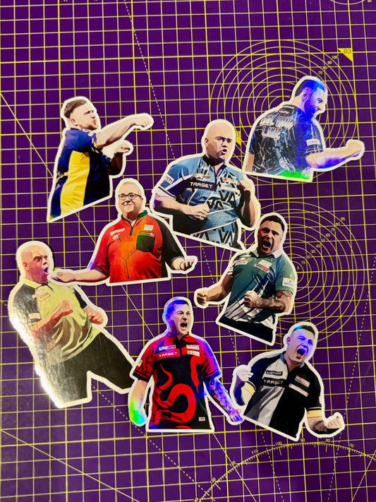 Kustom Darts Sticker Set