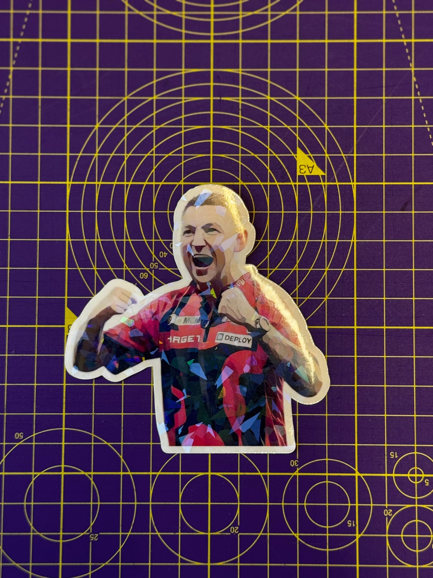 Kustom Darts Player Sticker Set