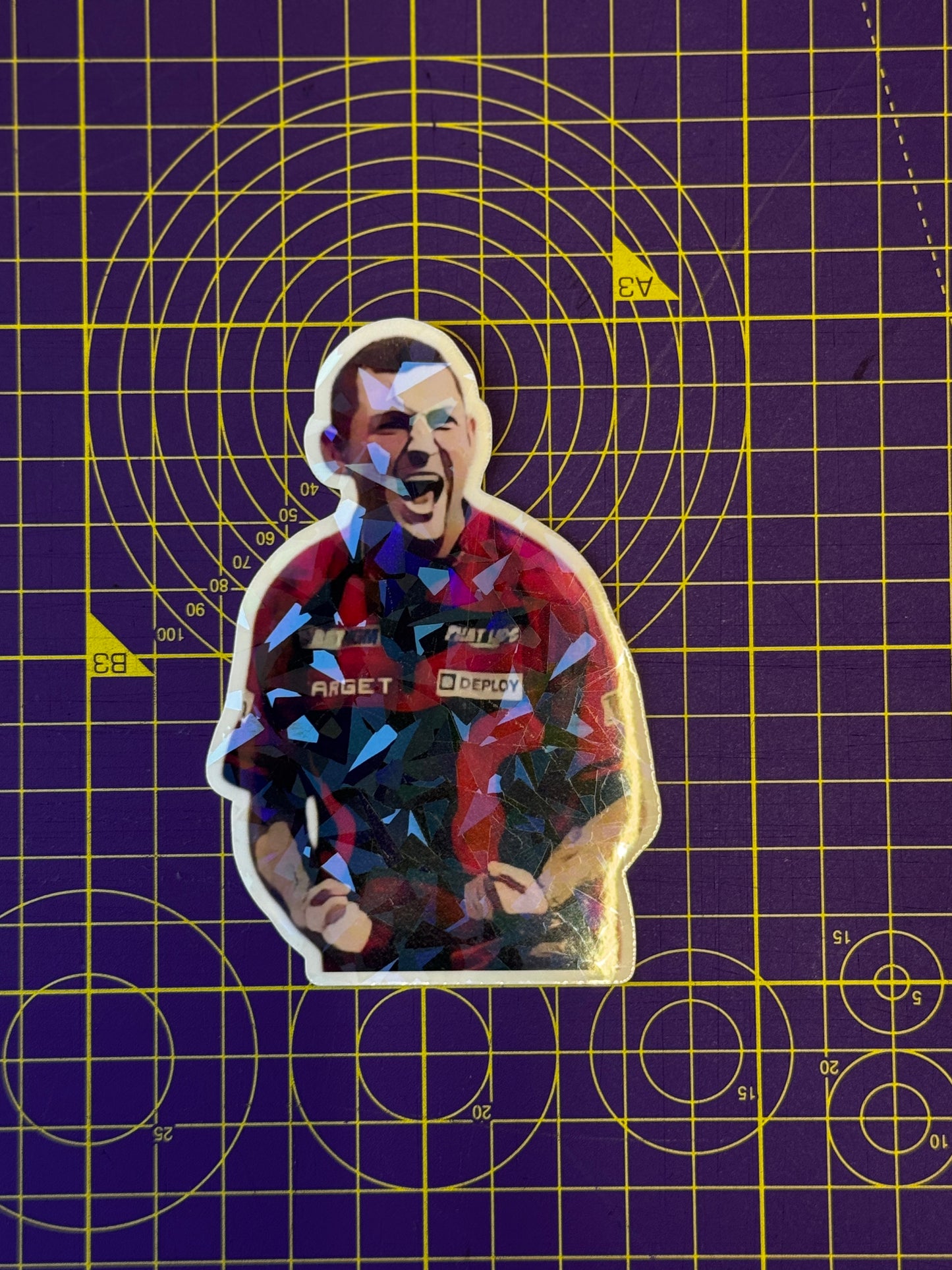 Kustom Darts Player Sticker Set
