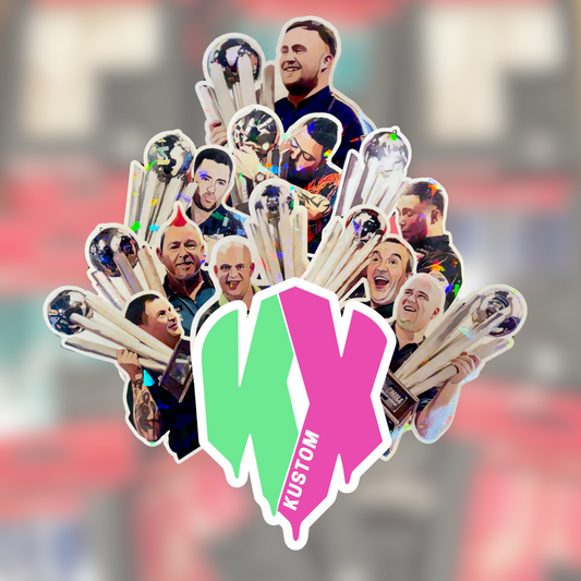 Kustom Darts Champs Sticker Set